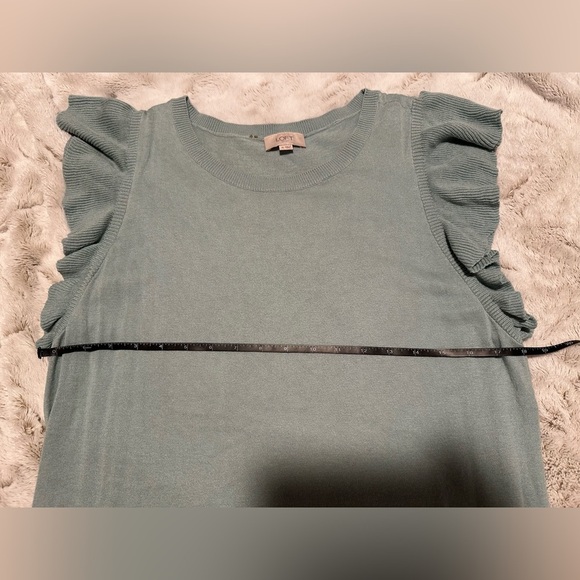 LOFT Ruffle Sleeve Knit Tank Top - Picture 5 of 6